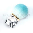 Gold Ring Soft Short Kabuki Brush 360degree Head Transfer Printing On Handle