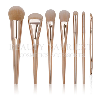 Las señoras únicas del color componen la piel del sistema de cepillo del pelo 7pcs de los cepillos PBT amistosa